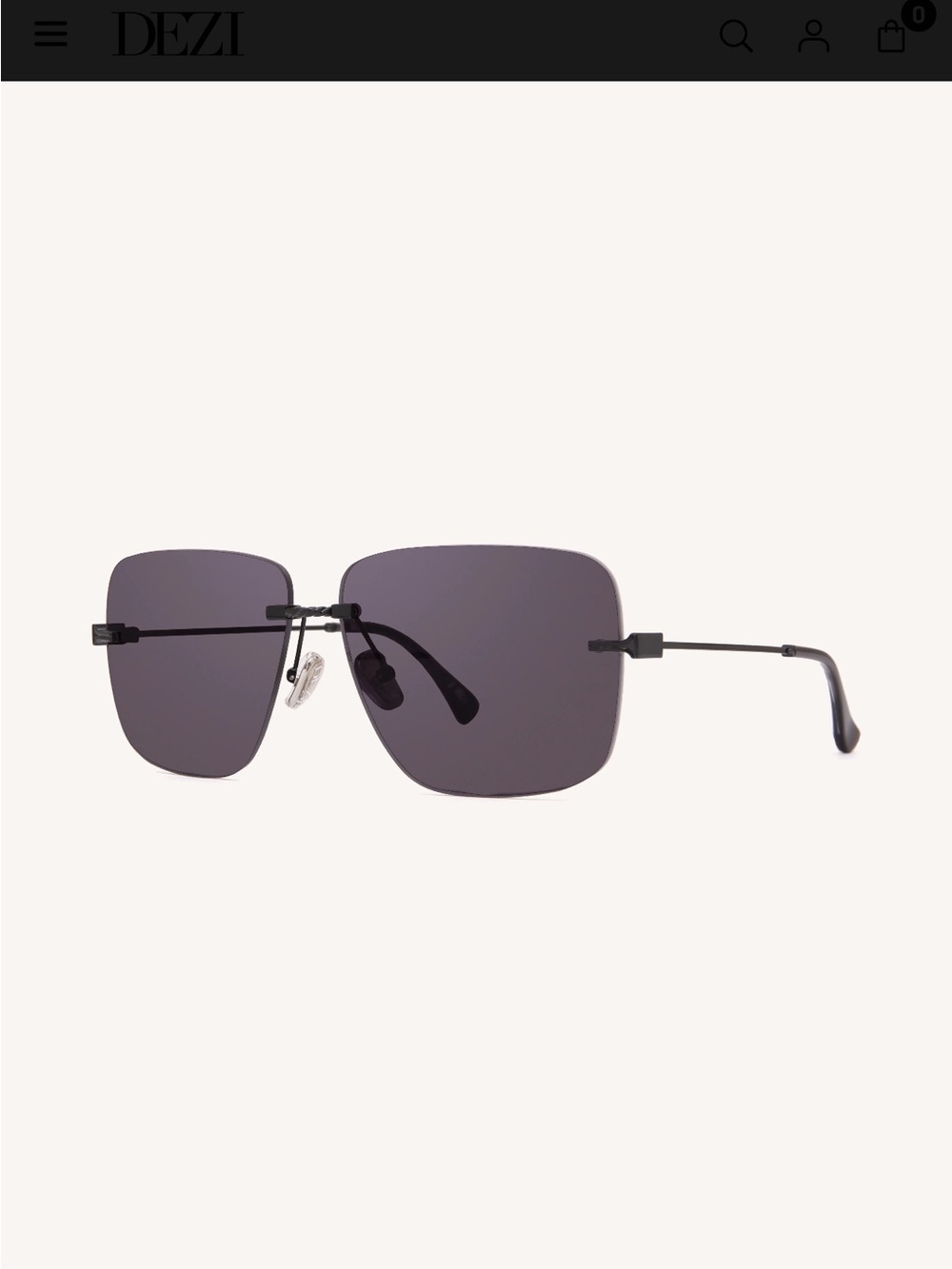 DEZI 2000s Sunglasses - Black